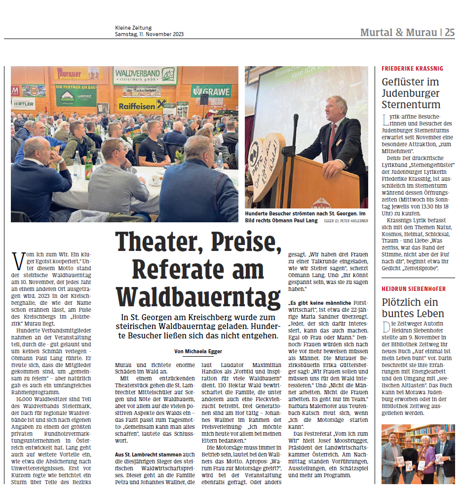 Kleine Zeitung Murtal&Murau_11.11.2023